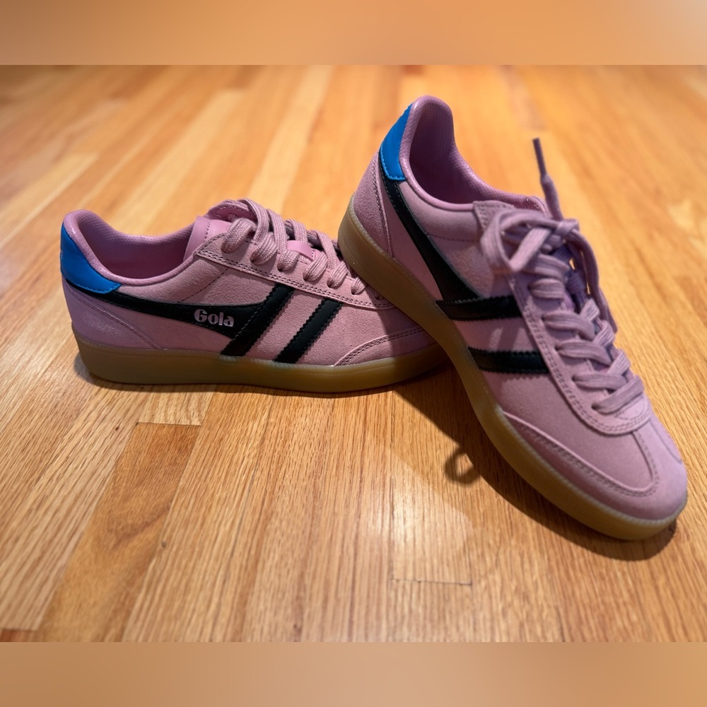 Gola Women's Pink and Black Sneakers. New and never worn!